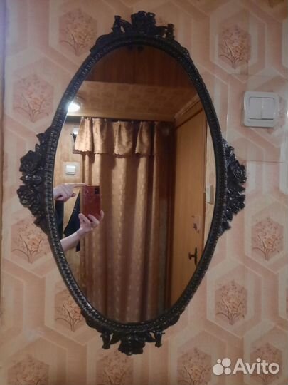 Зеркало настенное СССР в металле