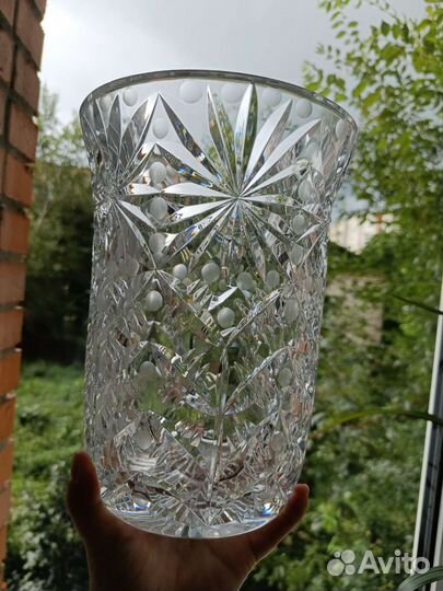Шикарная хрустальная ваза
