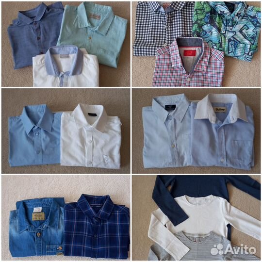 Рубашки, лонги Next, Zara 128-158см