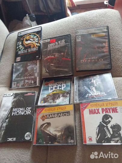 Компьютерные игры диски бу есть новое поступление