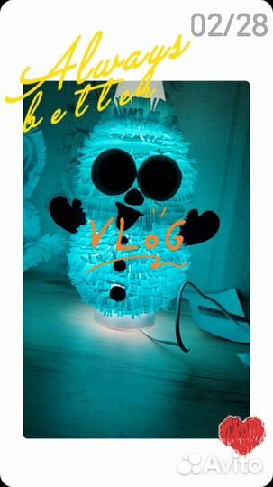 Снеговик ночник