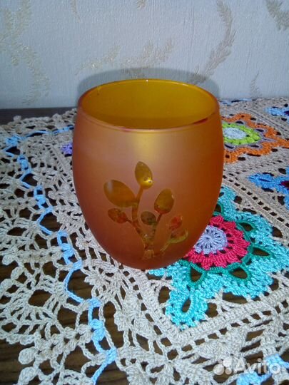 Набор стеклянных подсвечников