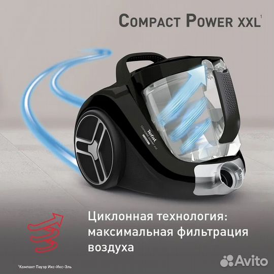 Пылесос Tefal Compact Power XXL TW4825EA черный