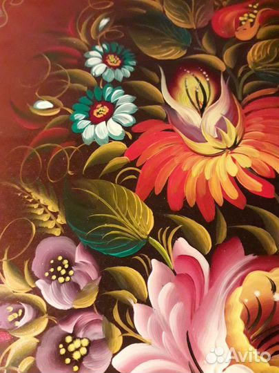 Жостовский поднос СССР новый