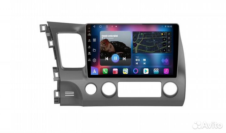 Магнитола Honda Civic 4D 6-12 Android 10 2/32 Qled