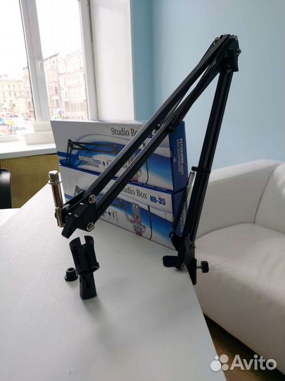 Стойка для микрофона настольная пантограф