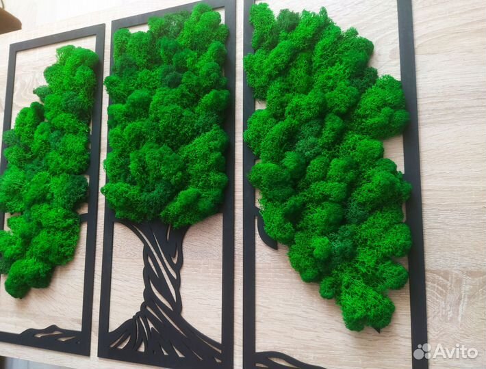 Весеннее панно/картина из мха