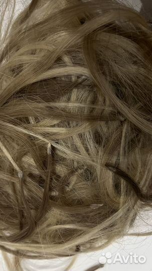 Блонд для наращивания омбре волосы 30 см