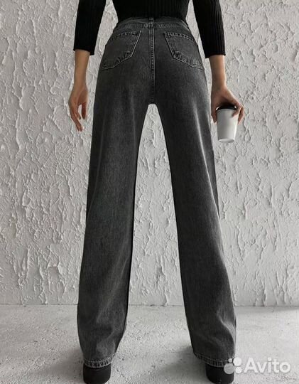Джинсы женские с высокой посадкой клеш