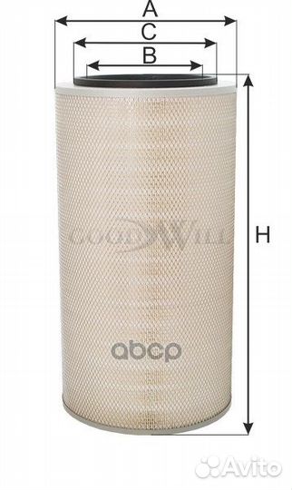 Фильтр воздушный (внешний) HCV AG1102 Goodwill