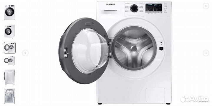 Samsung WW90TA046AE/LE/широкая 55см/9кг/инвертор