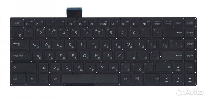 Клавиатура для ноутбука Asus E402 черная без рамки