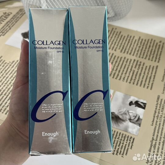 Тональный крем collagen корейская косметика