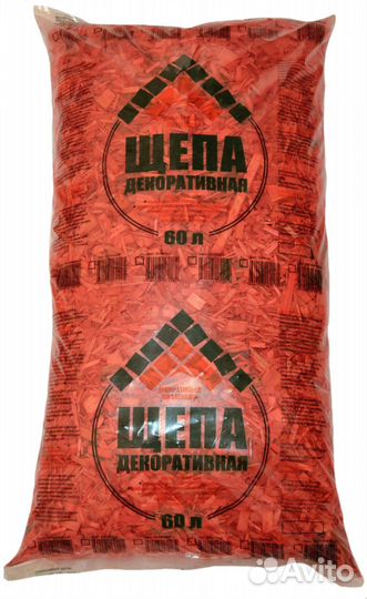 Щепа мульча декоративная 60 л