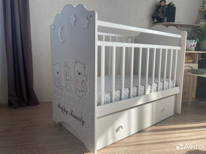 Детская кроватка качалка