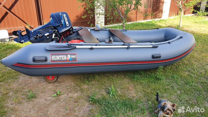 Лодка Hunter 390А нднд с Мотором Suzuki 9.9AS(15)