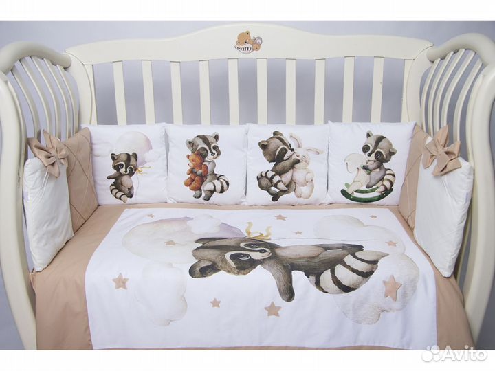 Комплект подушками в детскую кроватку