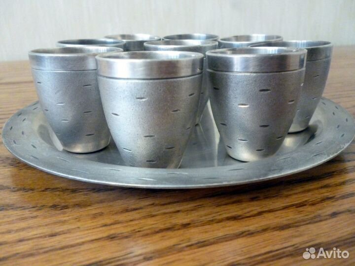 Набор стопок мельхиор