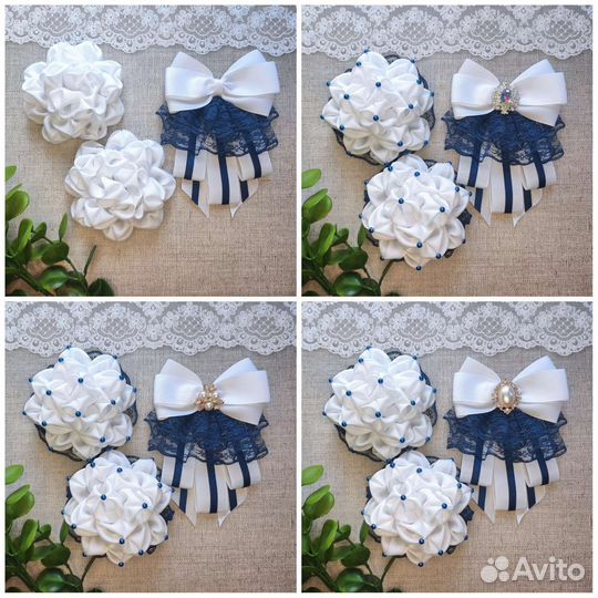 Банты и жабо для школы