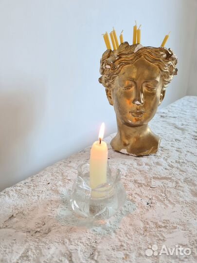 Подсвечник винтажный хрусталь