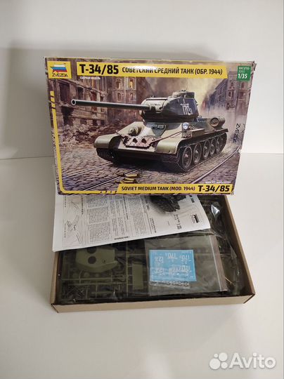 Модель танка т-34/85, масштаб 1/35