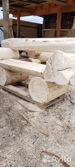 Лавка из бревна осины,сосны липы