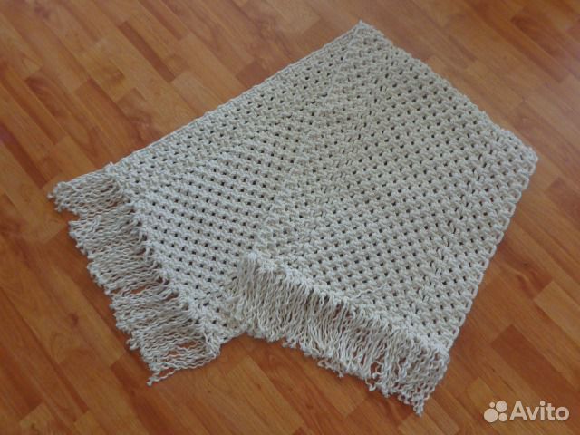 Массажный коврик-дорожка, плетёный, ручная работа