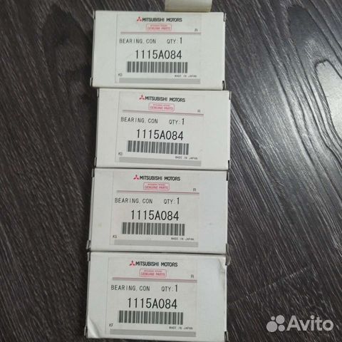 Вкладыши шатунные mitsubishi