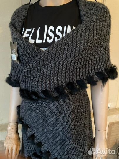 Вязаная накидка