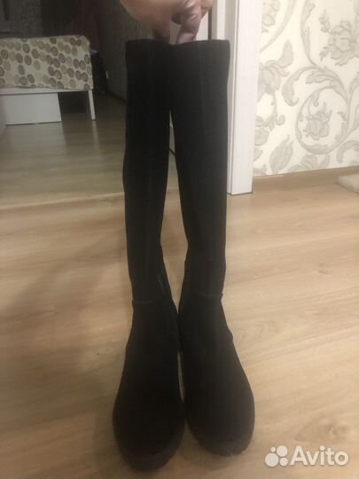 Сапоги замшевые демисезонные 36р