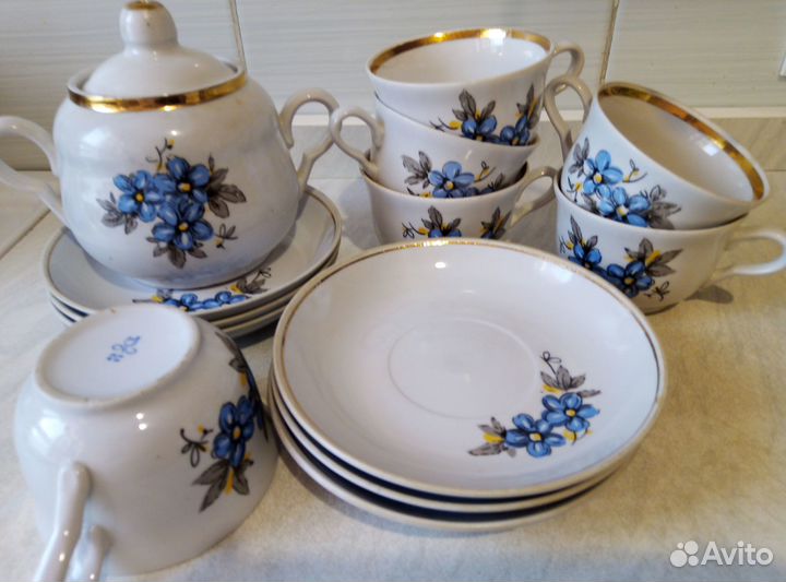 Фарфоровая посуда, вазы стекло СССР