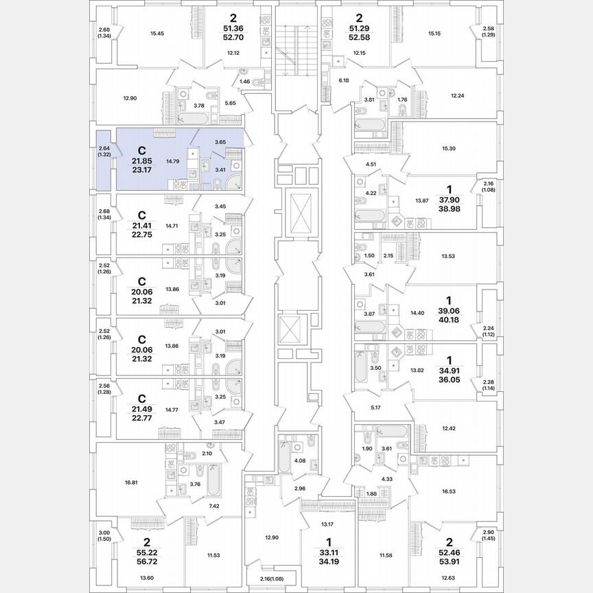 Квартира-студия, 23,2 м², 7/12 эт.