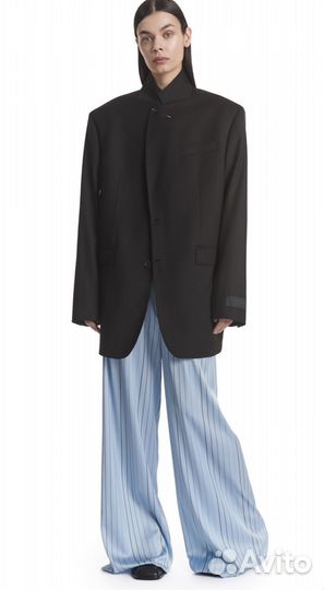 Широкие брюки из сатина Ushatava