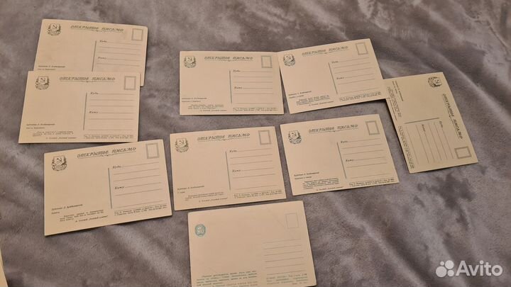 Открытки СССР Буратино 1955 год