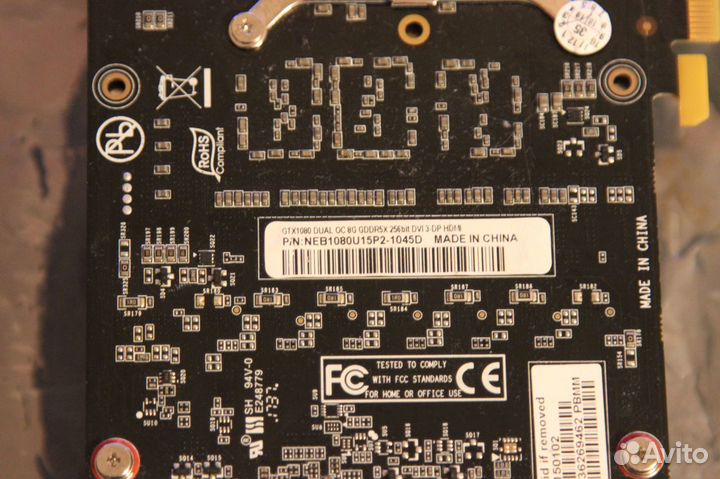 Видеокарта Palit Nvidia GeForce GTX 1080 Dual 8gb