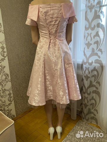 Платье вечернее 42-44, на выпускной, розовое
