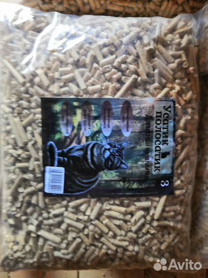 Наполнитель для кошачьего туалета древесный