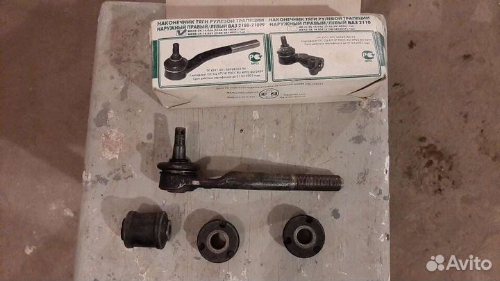 Рулевой наконечник Ваз-2108, сайлентблоки ромашки