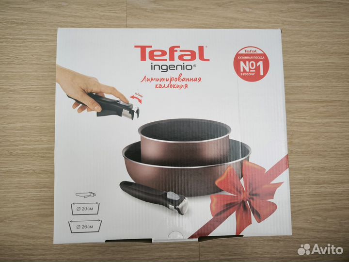 Набор сковород tefal ingenio (вок ковш)