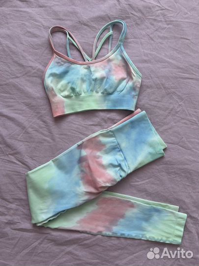 Спортивный костюм для йоги и фитнеса 40 42 женский