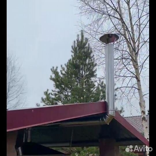 Дымоходные трубы. Кожухи на трубы. Зонты вытяжки