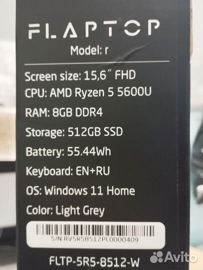 F Flaptop ноутбук
