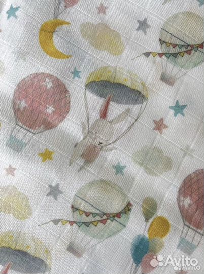 Муслиновый плед 6 ти слойный 90*90 см