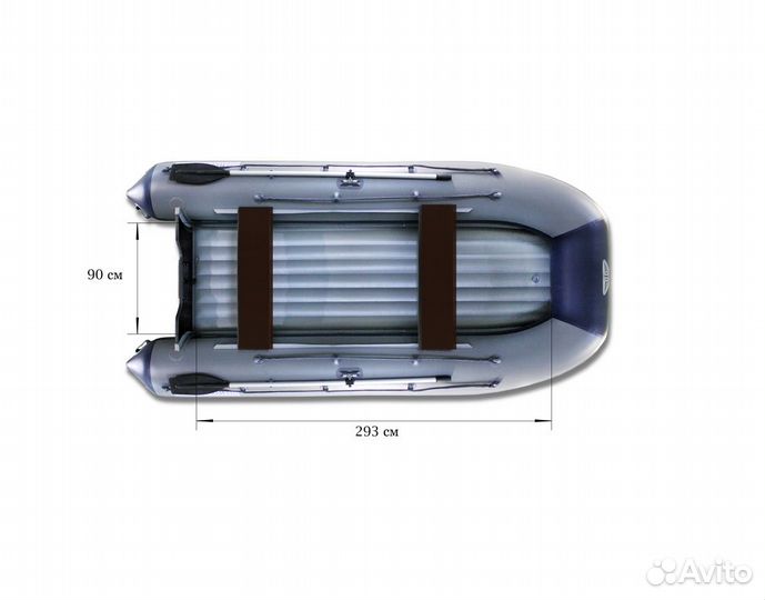 Надувная лодка Флагман 400 U новая