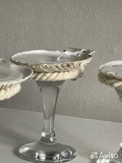 Свеча ракушка винтаж сервировка