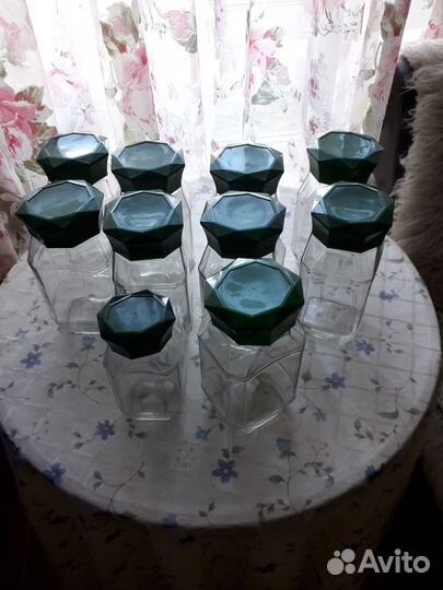 Банки стеклянные, 10 штук