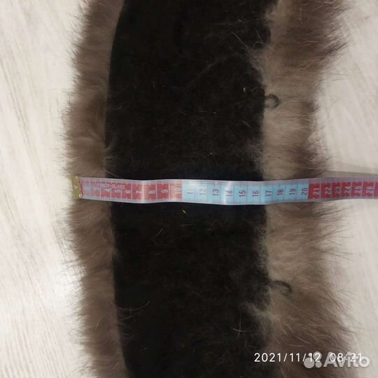 Воротник меховой съемный