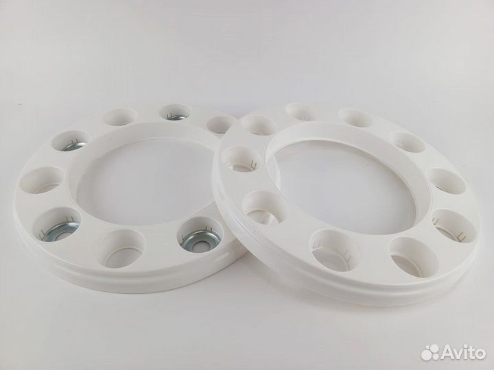 Колпаки 22.5 открытые белые обод к-т 2 шт