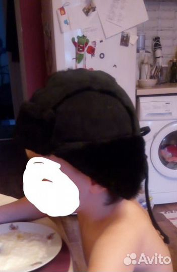 Зимняя шапка-ушанка новая натуральная (р.48+)