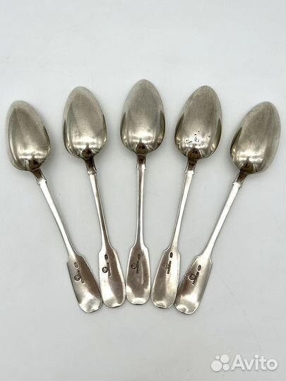Ложки столовые 5 шт. Овчинников серебро 84 проба